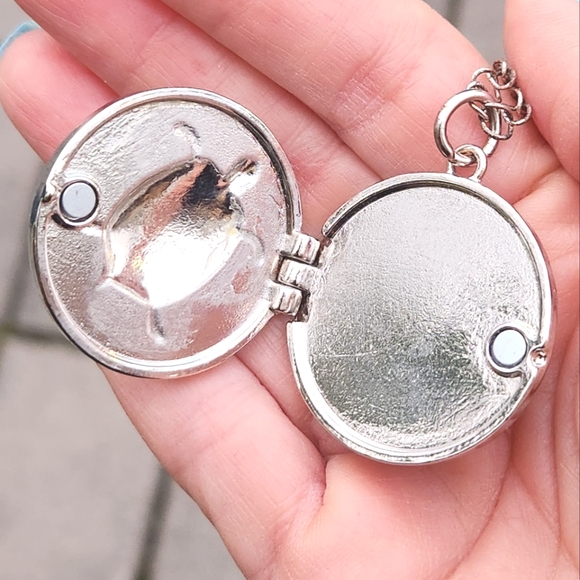 Anthropologie Magnetic Silver Tone Metal Turtle Locket Ornament RARE - Picture 3 of 7